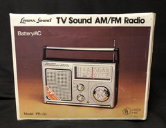 VINTAGE LENOXX SOUND MODEL PR-36 AM/FM/TV/WEATHER 4 BAND RADIO BOX MANUAL