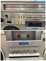 HITACHI PERDISCO TRK-8600RM 100V Boombox Tested Working Vintage Cassette Mint JP