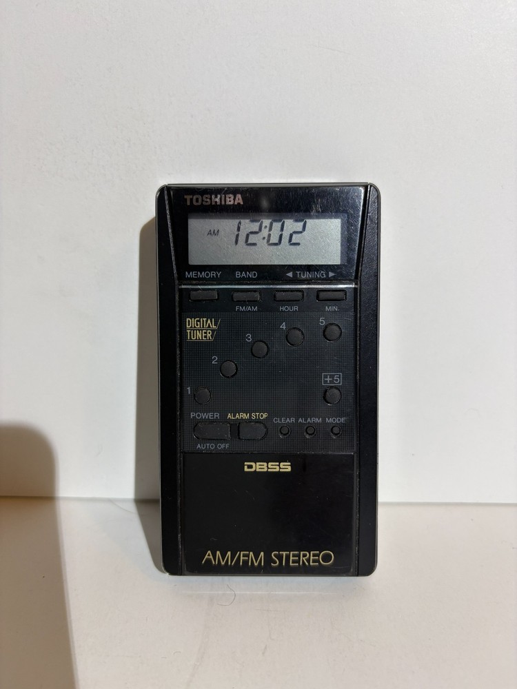Vintage RARE Toshiba Digital Radio DBSS AM/FM RP 2059 Tested Working