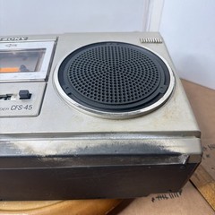 Vintage SONY CFS-45 AM/FM Boombox Cassette Player Recorder Tested Works READ