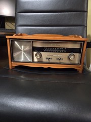 Vintage 1960’s Wards Airline SState Am/Fm Electric Radio Maple Great Working