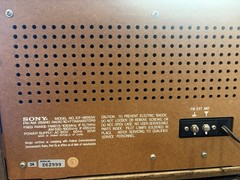 Sony Fidelity Sound AM/FM 2-Band Radio Woodgrain Cabinet ICF-9650W