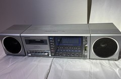 SounDesign AM/FM Clock Radio Cassette Recorder Model 3883 W/ Speakers Working