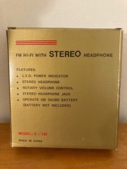 Vintage Z-182 FM HIFI With Stereo Headphone