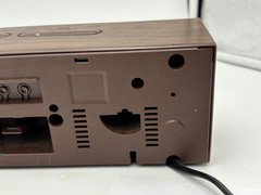 Vintage Panasonic RC-6070 FM AM 2 Band Electronic Clock Radio Wood Grain