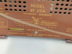 Grundig Majestic International Model: 87 – FINE WORKING CONDITION!!