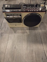 RARE General Electric GE 3-5244B Portable AM/FM Radio Cassette Recorder Vintage