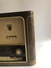 METZ 308 MCM Large Tabletop Tube AM FM SW Radio Germany As Is Parts or Repair