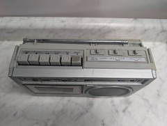 Stewart AM/FM Cassette Tape Deck Radio ST-1061 ~FOR PARTS/REPAIR