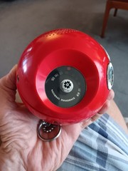 Vintage EXPO 70 Panasonic PANAPET R-70 AM Sphere Radio Red With Chain – Works!