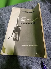 Vintage Kenwood TR2400 fm Transceiver~With Case, CHARGERS & MIC WORKS