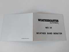 Vintage Randix Weathercaster WB 34 Radio with Box, Battery Powered, Functions!