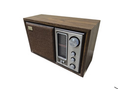 Sony ICF-9650W Vintage AM FM Table Radio Woodgrain Tested