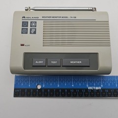 Midland Weather Monitor Radio Model 74-109 NOAA Alerts VTG NO ADAPTER – TESTED