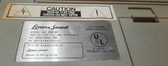 VINTAGE LENOXX SOUND MODEL PR-36 AM/FM/TV/WEATHER 4 BAND PORTABLE RADIO GOOD