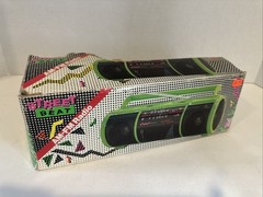 1990 Street Beat Radio F/ Radio Shack W Original Box & Manual RARE Green Working