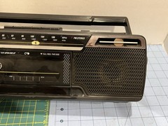 Vintage GE portable radio boombox w/ tape player model 3-5624A – Tested & works!