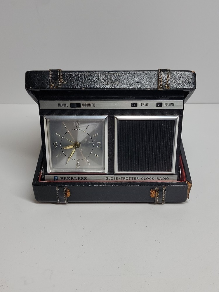 Peerless Globe-Trotter Clock / AM Radio Vintage