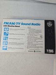 Vintage GE 7-2945 | FM / AM / TV Sound Radio With Weather New
