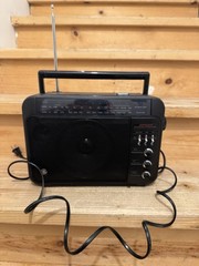 GE Super Radio Long Range AM/FM HI Performance Radio- Black