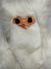 Vintage 1980s Radio Shack Plush Cat AM/FM Radio Fluffy White Persian Kitty WORKS