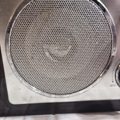 Vintage  Curtis AM/FM Radio Retro Tabletop Woodgrain Cabinet Silver Face