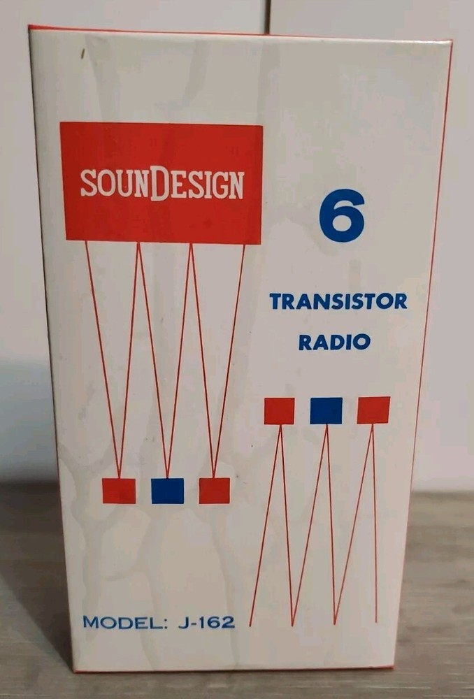 Vtg Soundesign J-162 6 Transistor Radio Original Box Only No Radio