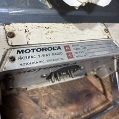 Vintage Motorola Motrac 2-Way Mobile Car Radio Transceiver Model R43HHT 1179AA