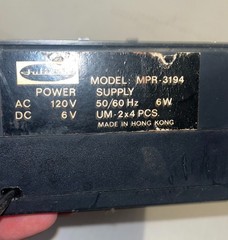 RARE juliette mpr-3194 radio air police weather am fm solid state WORKS