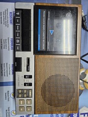 Vintage GE 7-4956B General Electric Alarm Clock Radio Cassette Tape Recorder