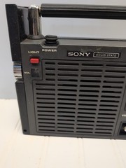 Vintage Sony Solid State Radio TFM-8100W Portable Weather AM FM VHF WB – Tested!