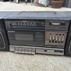 Vintage Sony CFS-1000 Stereo AM/FM Radio Cassette-Recorder Boombox WORKS GREAT