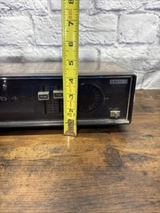 Mid Century AMOCO Flip Clock Radio Woodgrain AM/FM Japan Made Alarm Vintage