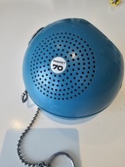 Vintage 1970s Panasonic Panapet Red And Blue AM Ball Radios