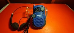 Lenoxx Sound PR-35M AM/FM Sport RADIO HEADPHONES & MANUAL PERFECT WORKING COND