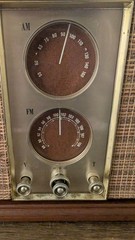 Vtg GE T-270A Dual Speaker, AM/FM Tube Radio, For Parts/Repair- Doesn&rsquo;t Power On