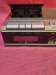 Vintage GE 7-4634A Digital Clock Radio Cassette Player AM/FM Woodgrain Tested
