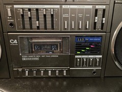Sanyo C4 Boombox Vintage Stereo Cassette Tape Player with AM/FM Radio Tested