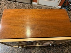 Zenith C845 AM/FM Vintage Radio- Works Fine-Nice Wood Cabinet.