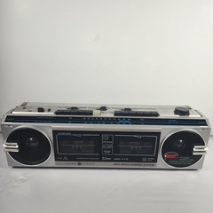 Vintage GE Mini AM FM FM Stereo Dual Cassette Recorder 3-6210 Excellent Box