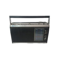 Sanyo Weathermatic Vintage AM FM Weather AC/DC Radio Model RP 7410 Japan 1970&rsquo;s