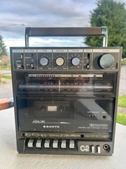 Vintage SANYO C2 Boombox Stereo System – Japan – Tested Radio Works