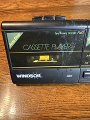 Vintage Windsor AM/FM Alarm Clock Radio Cassette Player Model 2550 Black Working
