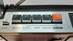 Concord Cassette/FM/AM/SW Radio and Cassette Recorder F-115 Vintage!