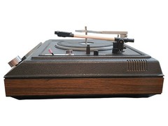 General Electric SC3213B Stereo Music System 8 Track Turntable Record Player