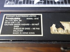 **VINTAGE** HOLIDAY RADIO, Model 2318, SW1, SW2, MB, AM, FM, AIR, Police PBH, WB