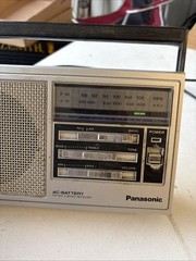 Panasonic Radio RF-559 AC Battery FM/AM 2 Band Receiver 2 Way Radio Tested Works