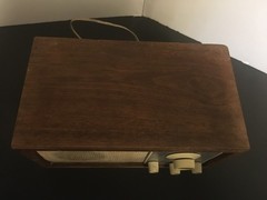 Vintage KLH Model Twenty One 21 FM Table Radio Wood Cabinet Tested Working