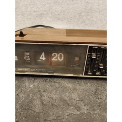Vintage 60s 70s Toshiba RC-807F FM/AM Solid State Digital Clock Radio Japan made