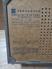 Vintage Panasonic 2-Way System AM/FM/AFC FM Radio RE-7487 10 Transistor Wood
